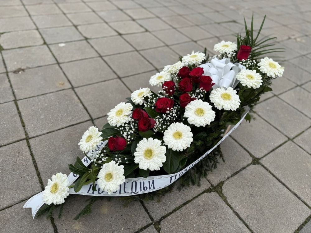 L-OS10 Suza — beli gerberi i gipsofilom